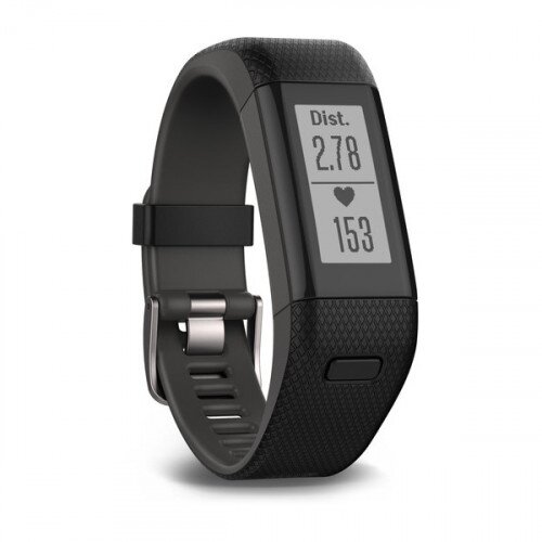 Garmin vivosmart HR+ Activity Tracker - Black/Shark Fin Gray - X-Large