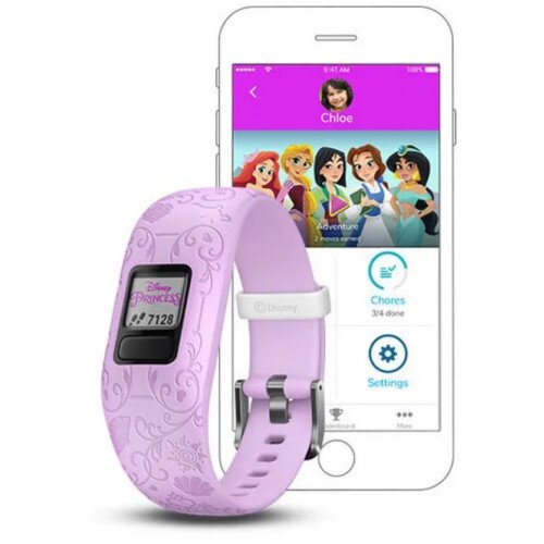 Garmin vivofit jr. 2 Activity Tracker - Disney Princess - Character Icons - Adjustable