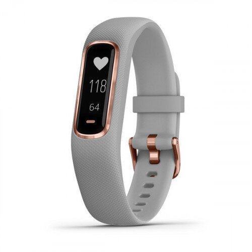 Garmin vivosmart 4 Smart Activity Tracker - Gray with Rose Gold Hardware - Small/Medium