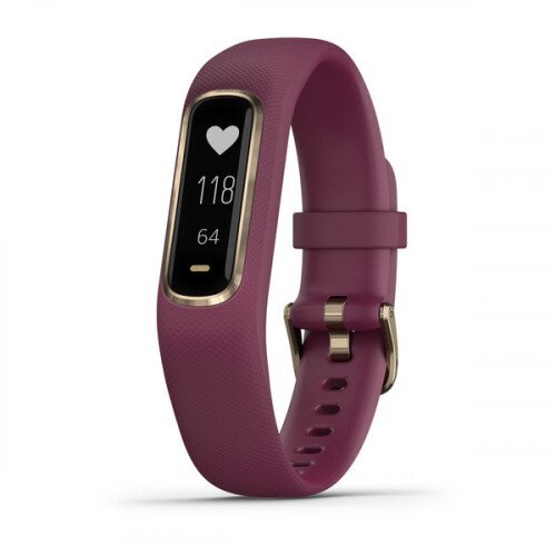 Garmin vivosmart 4 Smart Activity Tracker - Berry with Light Gold Hardware - Small/Medium