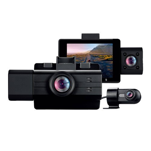 myGEKOgear Scout Pro 2K HD 3-Channel Wi-Fi GPS Dash Cam