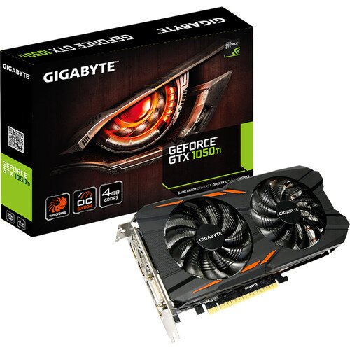 Gigabyte GeForce GTX 1050 Ti Windforce OC 4G Graphics Card