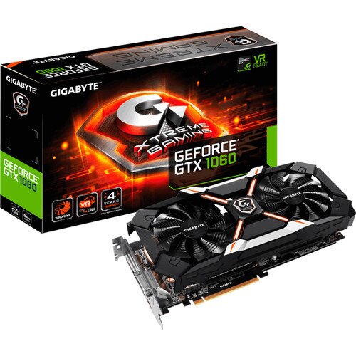 Gigabyte GeForce GTX 1060 Xtreme Gaming 6G Graphics Card