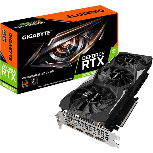 Gigabyte GeForce RTX 2070 Super Windforce OC 3X 8G (rev. 1.0/1.1) Graphics Card