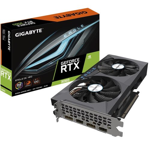 Gigabyte GeForce RTX 3060 EAGLE OC 12G (rev. 1.0) Graphics Card