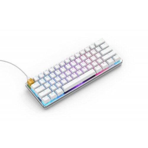 Glorious GMMK Compact PreBuilt Gaming Keyboard - White