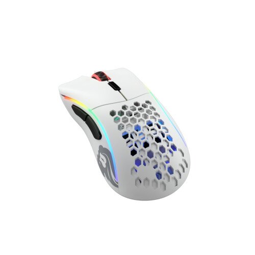 Glorious Model D Minus Wireless RGB Gaming Mouse - Matte White