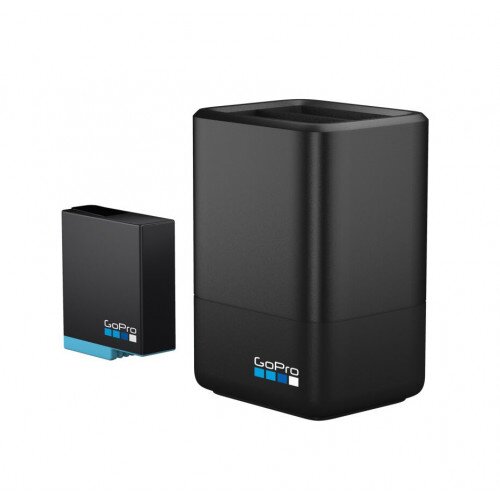 GoPro Dual Battery Charger + Battery (HERO8 Black / HERO7 Black / HERO (2018) / HERO6 Black / HERO5 Black)