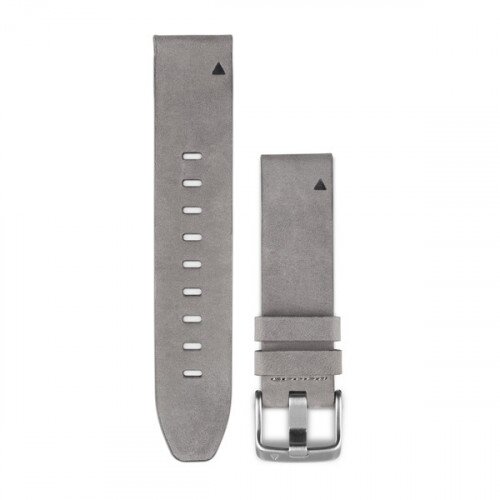 Garmin QuickFit 20 Watch Bands - Gray Suede Leather - Small/Medium