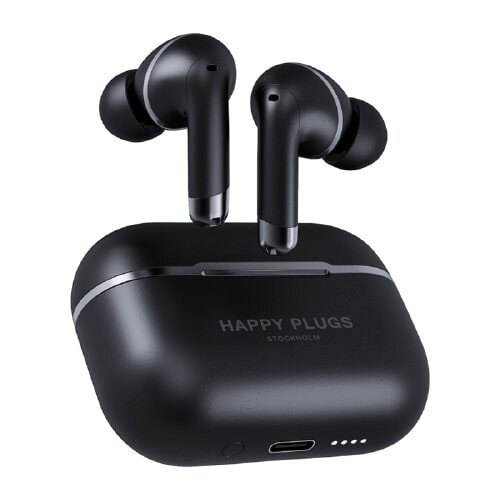 Happy Plugs AIR 1 ANC True Wireless Headphones - Black