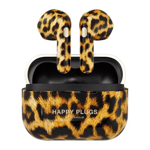 Happy Plugs Hope True Wireless Headphones - Leopard