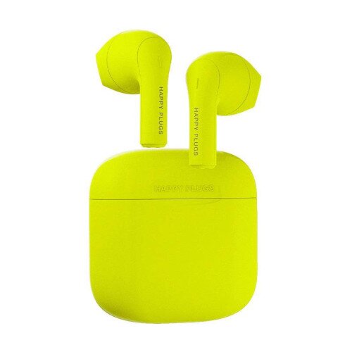 Happy Plugs Joy Pink True Wireless Headphones - Neon Yellow