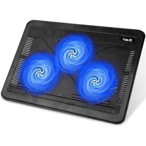 Havit HV-F2056 15.6"-17" Laptop Cooler Cooling Pad - Black/Blue