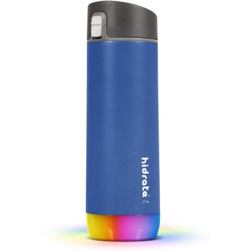Hidrate Spark Stainless Steel Bluetooth Smart Water Bottle - 21oz - Chug - Deep Blue