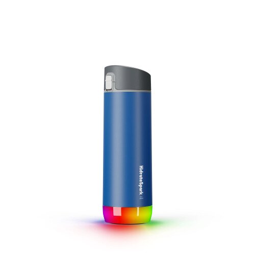 Hidrate Spark PRO Bluetooth Smart Water Bottle - 17oz Stainless Steel - Chug - Deep Blue