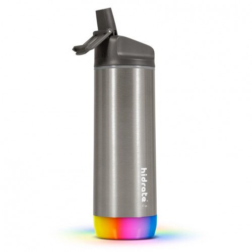 Hidrate Spark Stainless Steel Bluetooth Smart Water Bottle - 17oz - Straw - Brushed