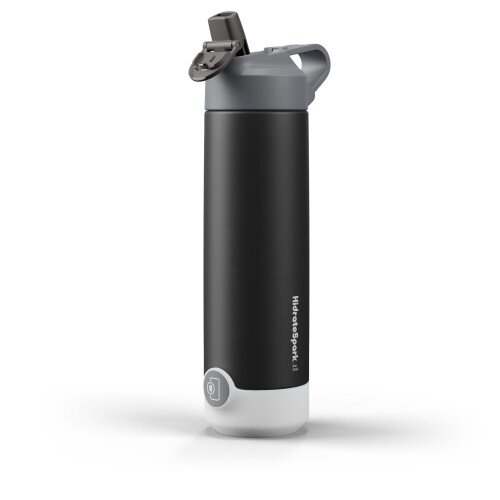Hidrate Spark TAP Smart Water Bottle - 20oz Stainless Steel - Straw - Black