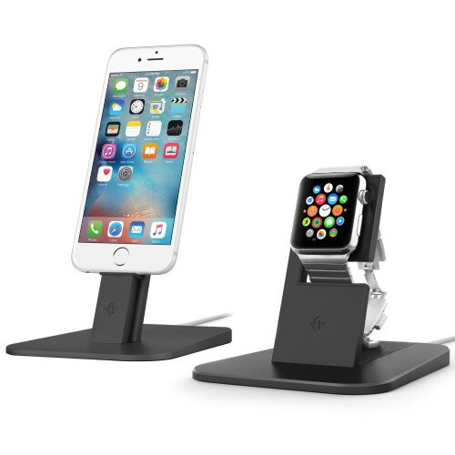Twelve South HiRise for Apple Watch - Apple Watch + iPhone - Black
