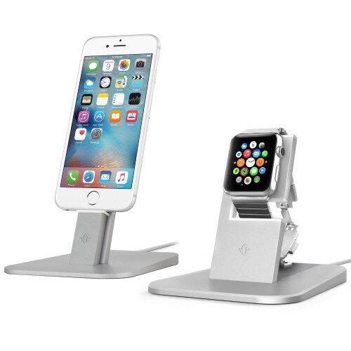Twelve South HiRise for Apple Watch - Apple Watch + iPhone - Silver