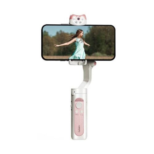 Hohem iSteady V2S Kit AI Tracking Mobile Gimbal with Remote and Pole - Pink