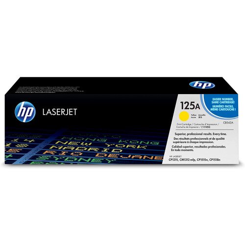 HP 125A Original LaserJet Toner Cartridge - Yellow