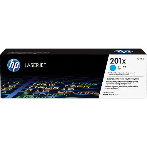 HP 201X High Yield Original LaserJet Toner Cartridge - Cyan