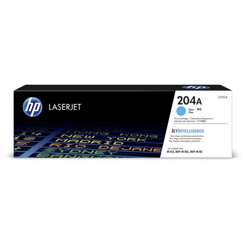 HP 204A Original LaserJet Toner Cartridge - Cyan