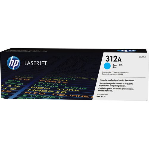 HP 312A Original LaserJet Toner Cartridge - Cyan
