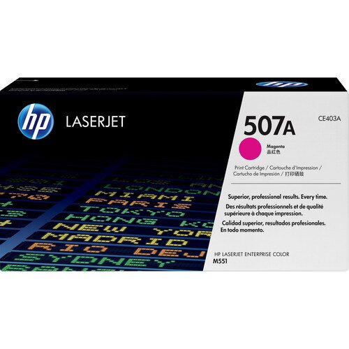 HP 507A Original LaserJet Toner Cartridge - Magenta