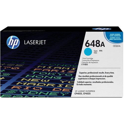 HP 648A Original LaserJet Toner Cartridge - Cyan