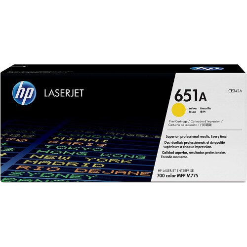 HP 651A Original LaserJet Toner Cartridge - Yellow
