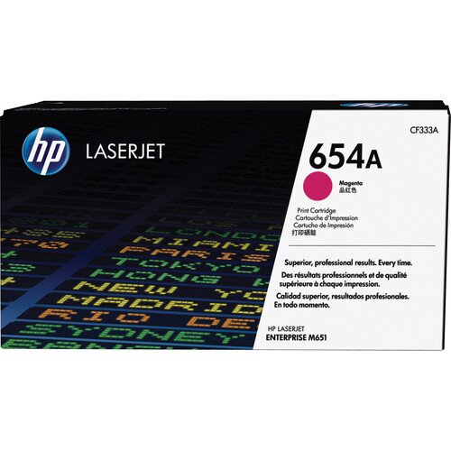 HP 654A Original LaserJet Toner Cartridge - Magenta