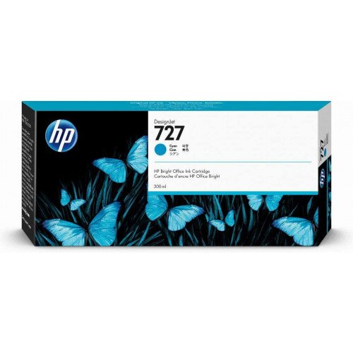 HP 727 300-ml DesignJet Ink Cartridge - Cyan