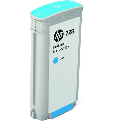 HP 728 130-ml DesignJet Ink Cartridge - Cyan