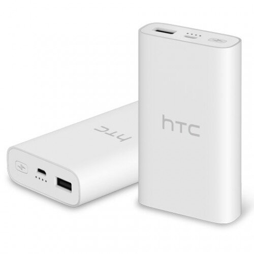 HTC QC 3.0 Powerbank + USB Type-C Cable - White