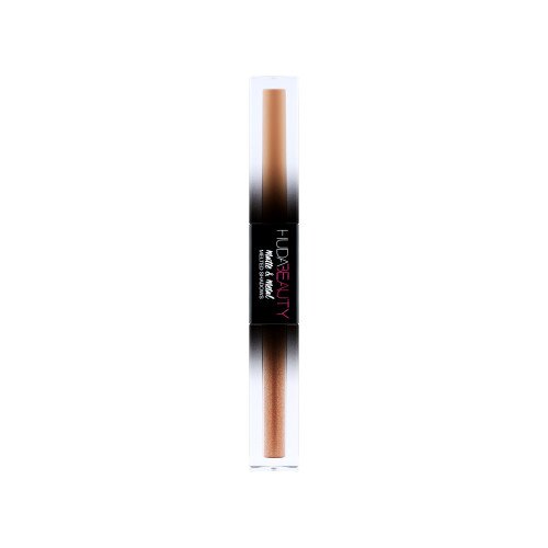 Huda Beauty Matte & Metal Melted Double Ended Liquid Eyeshadow - Double-Pump Latte & Drop Top