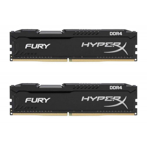 HyperX FURY DDR4 Memory - Black - 2400MHz - 4GB - Kit of 2