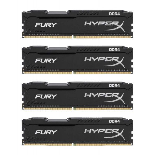 HyperX FURY DDR4 Memory - Black - 2133MHz - 16GB - Kit of 4