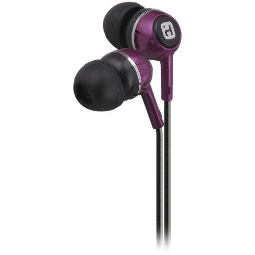 iHome iB25 Noise Isolating Earphones - Purple