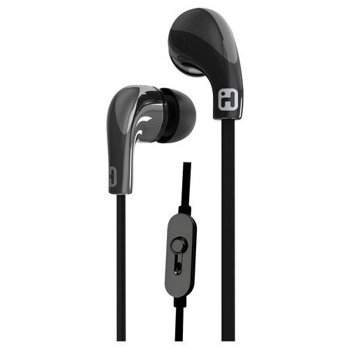 iHome iB26 Noise Isolating Earphones with In-line Mic and Remote - Black