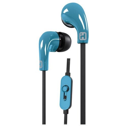 iHome iB26 Noise Isolating Earphones with In-line Mic and Remote - Blue