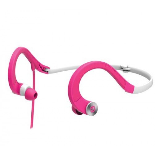 iHome iB33 Water-Resistant Foldable Behind the Neck Sport Earphone - Pink
