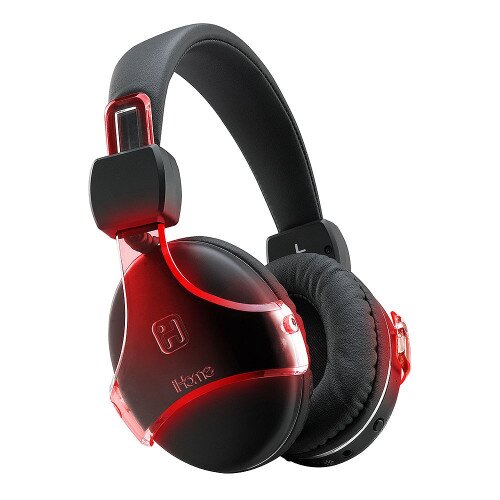 iHome iB91 Bluetooth Color Changing Rechargeable Headphone with Mic + Remote