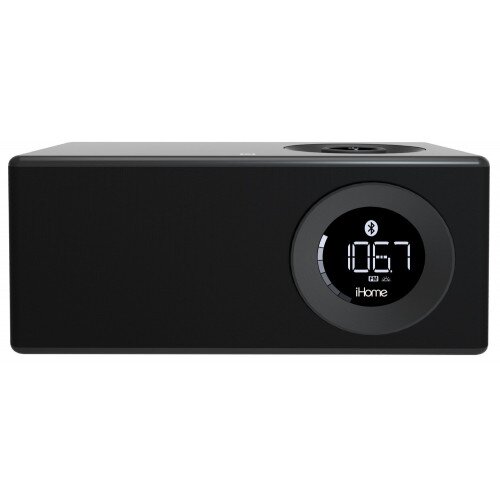 iHome iBN10 Bluetooth Stereo Executive Music Station with FM radio, NFC, Speakerphone and USB Charging
