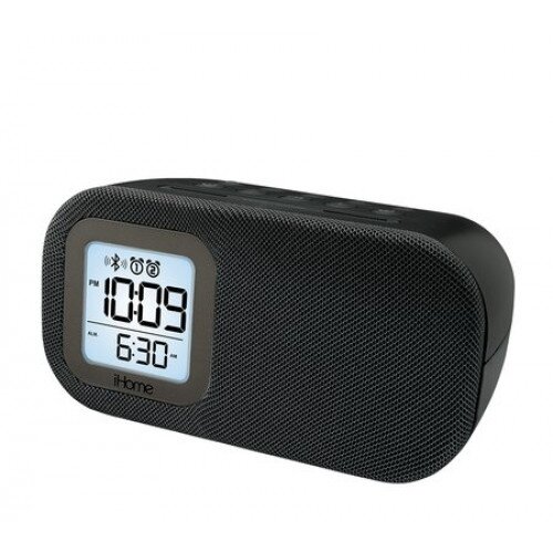 iHome iBT210 Bluetooth Dual Alarm FM Clock Radio - Black
