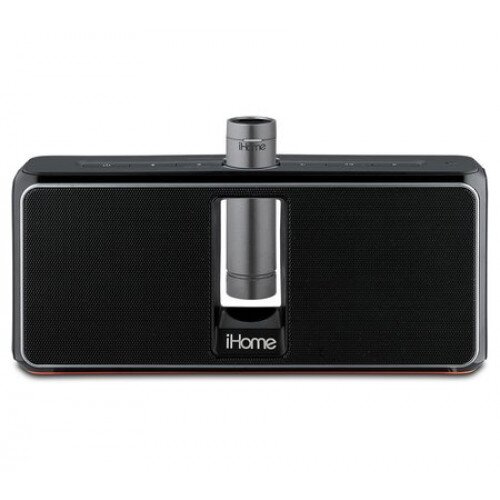 iHome iKN150 Portable Rechargeable Bluetooth Stereo Speaker System With Speakerphone, NFC and Removable Battery Pack