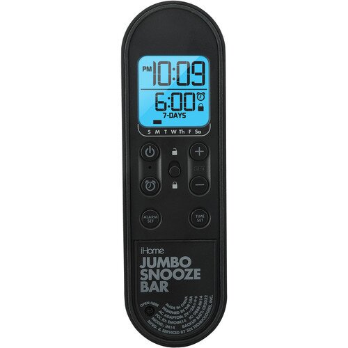 iHome iM14 Jumbo Snooze Bar Alarm Clock with USB Charging
