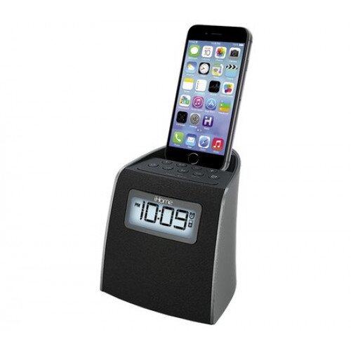 iHome iPL22 Lightning Clock Radio for iPhone/iPod - Gunmetal