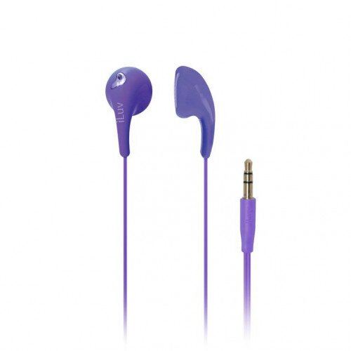 iLuv Bubble Gum 2 Flexible Jelly-Type Stereo Earphone - Purple