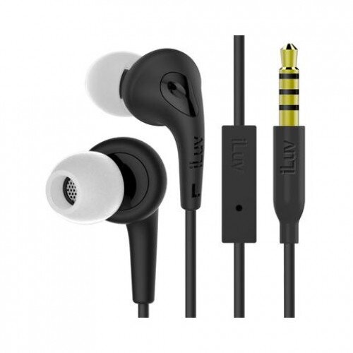 iLuv Bubble Gum 3 In-Ear Wired Headphones - Black